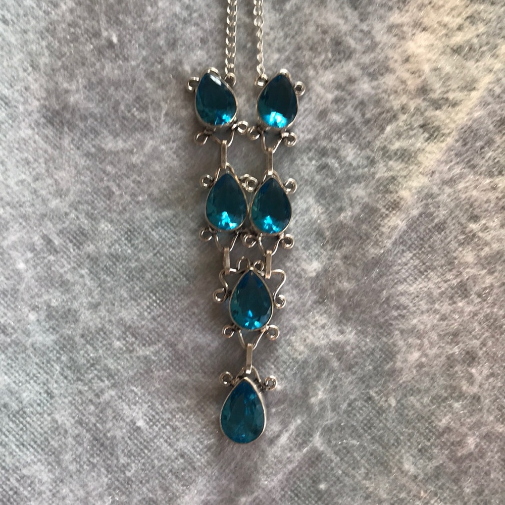 Blue Topaz Necklace